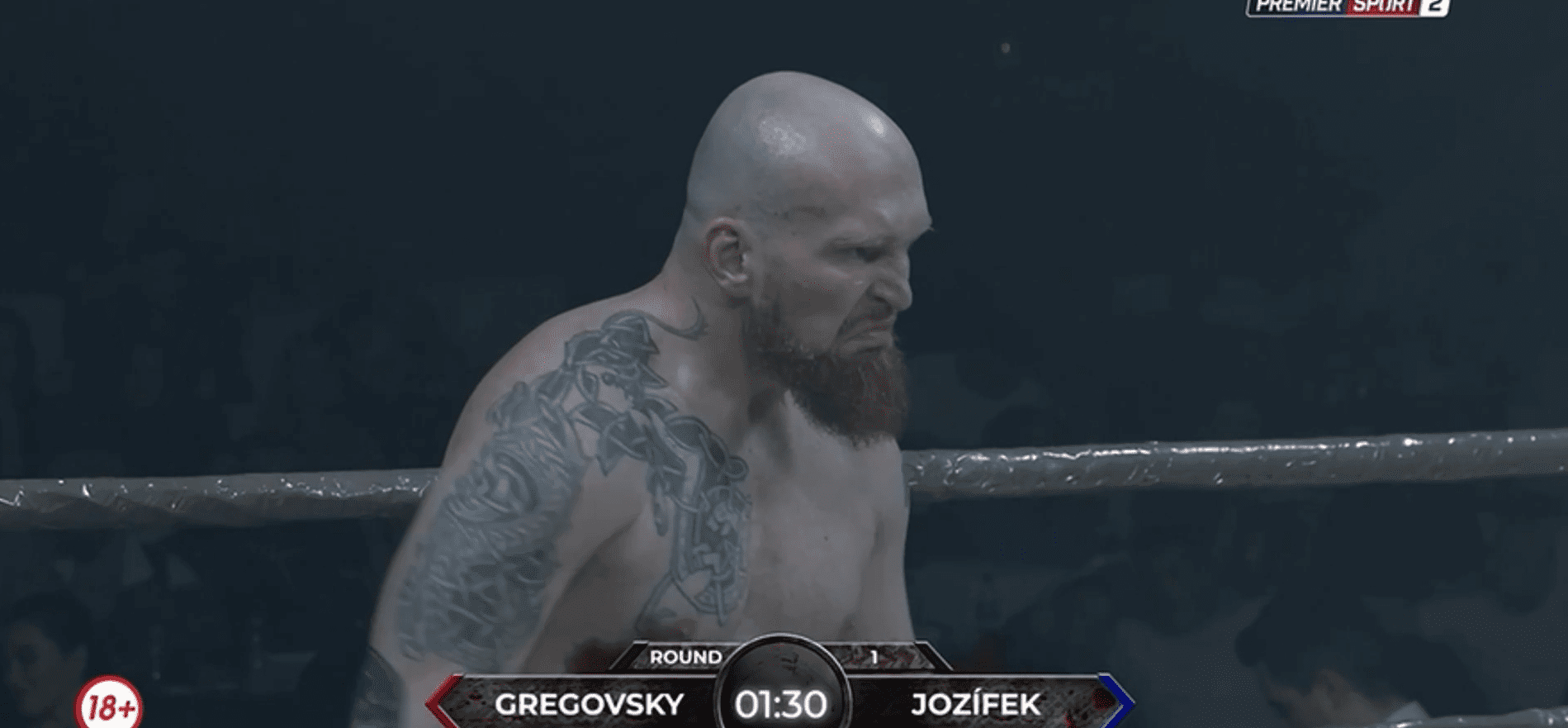 Epický souboj titánů na prvním ročníku Valhalla Fighting Praha: Gregovský vs. Jozífek