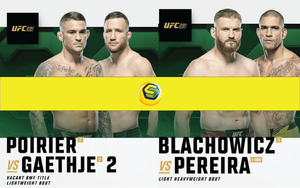 UFC 291 Sazka logo banner