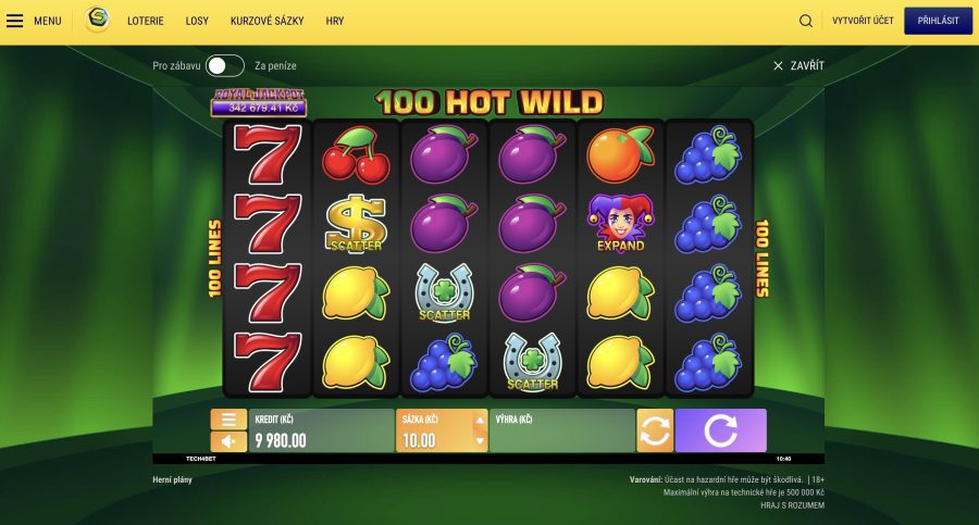 Nejlepší online automaty: Které byste měli zkusit? 9 Joker automat 100 Hot Wild můžete vyzkoušet u Sazky, Chance, Tipsportu i Fortuny.