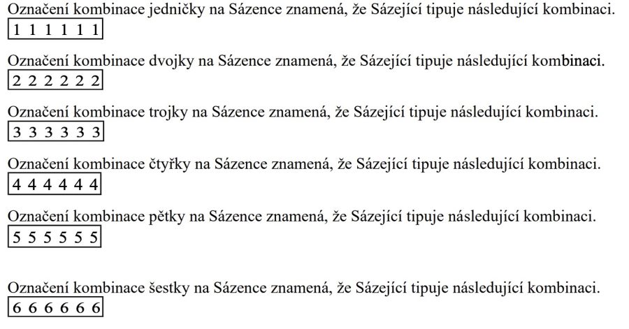 Jak si vsadit Sazka Kameny? 9 Stejná kombinace sazka kameny
