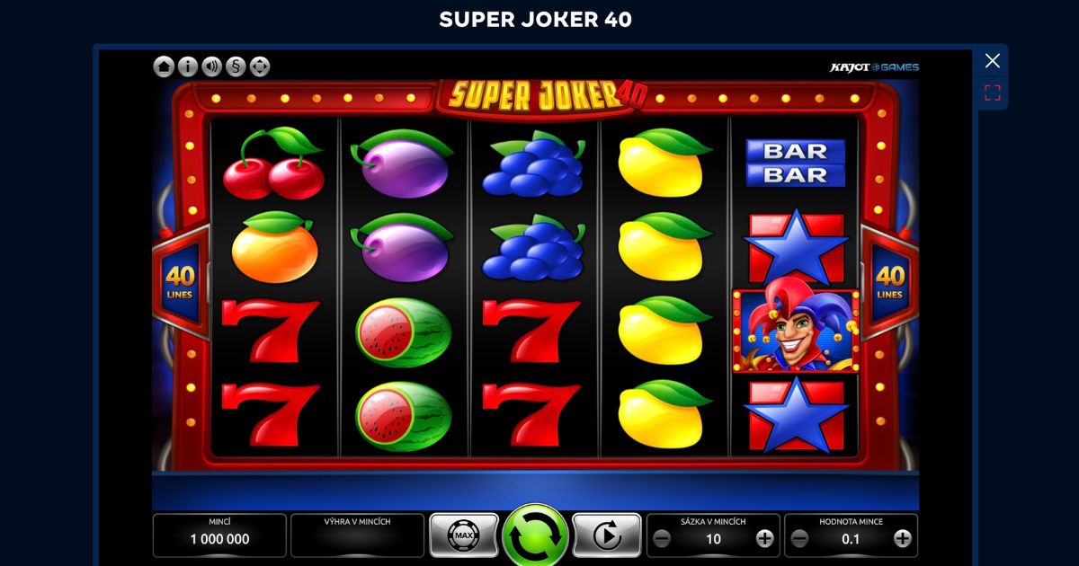 Automaty zdarma Super Joker 40
