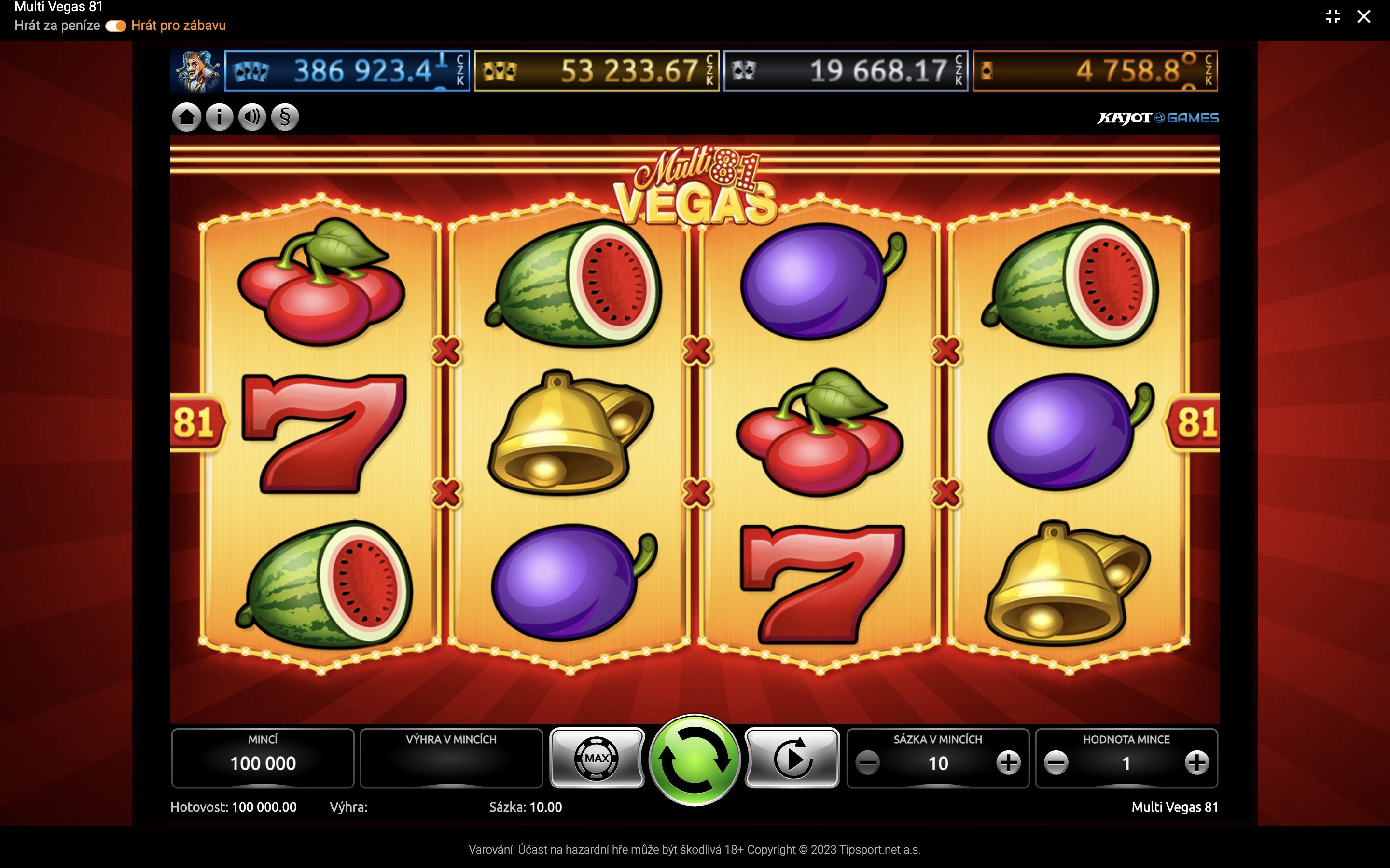 Megahry Kajot Multi Vegas 81