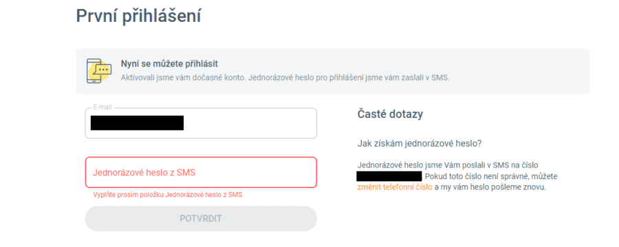 Korunka registrace 3