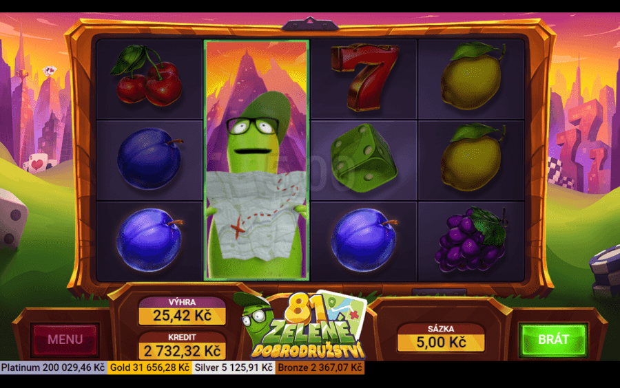 Exkluzivní hry od Sazky - Zelené dobrodružství 81