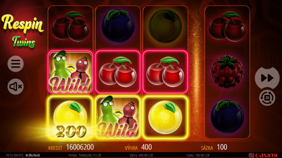 Exkluzivní hry od Sazky - Respin Twins