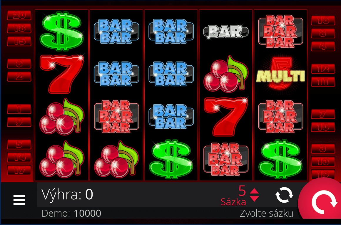 Automat Multi 5 v casinu MerkurXTip.
