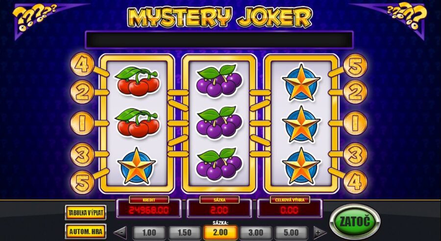 Ovocné hrací automaty zadarmo 6 Herní automat Mystery Joker