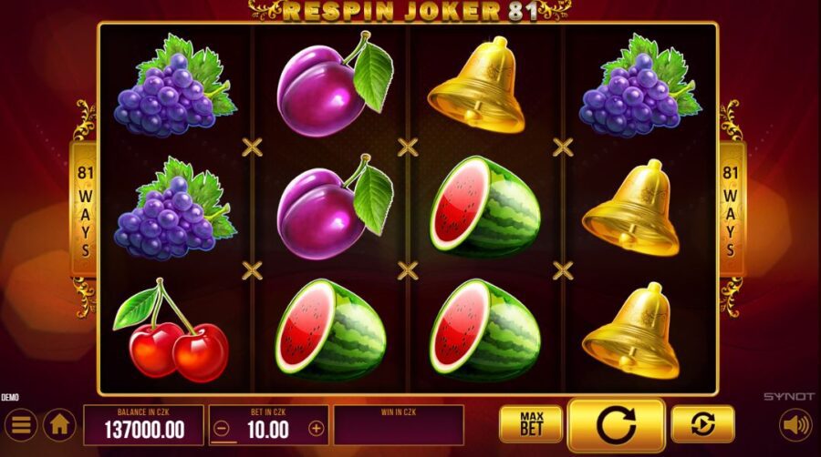 Ovocné hrací automaty zadarmo 5 Ovocný automat Respin Joker 81