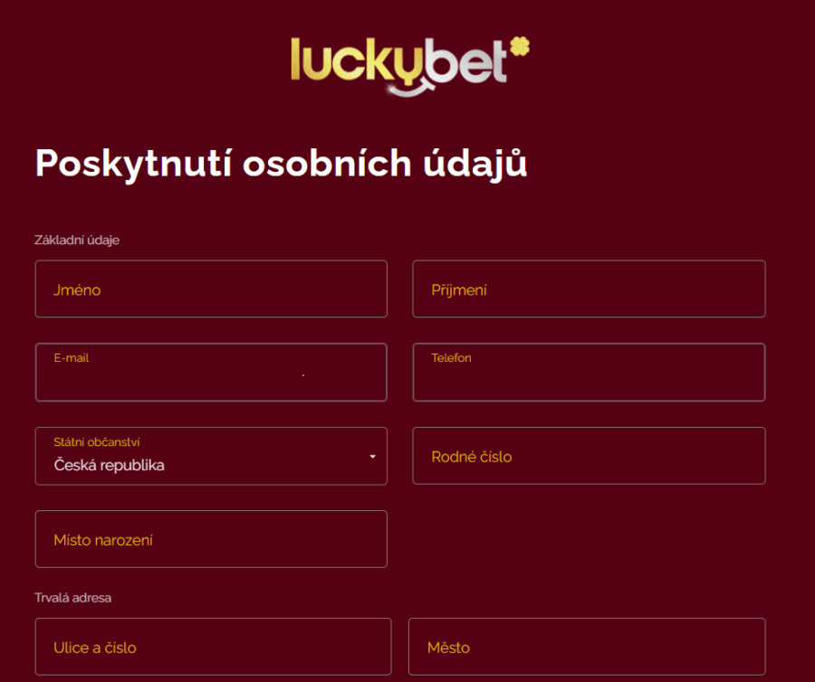 luckybet registrace 3 1 1