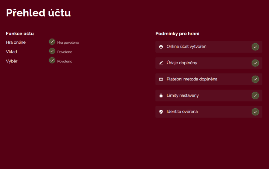 Luckybet registrace hotovo