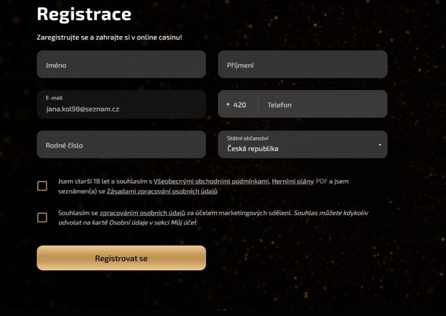 Magic Planet registrace