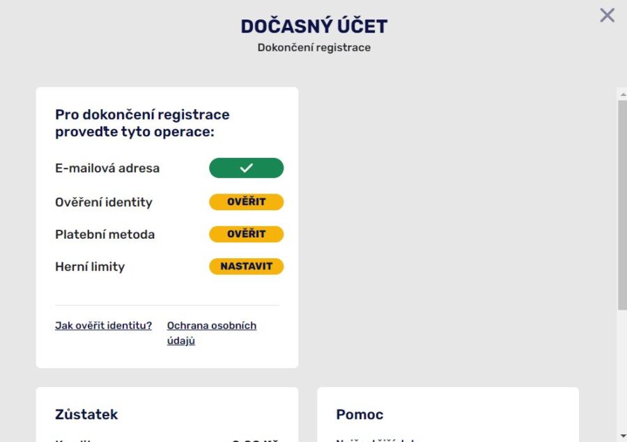 Dočasný účet