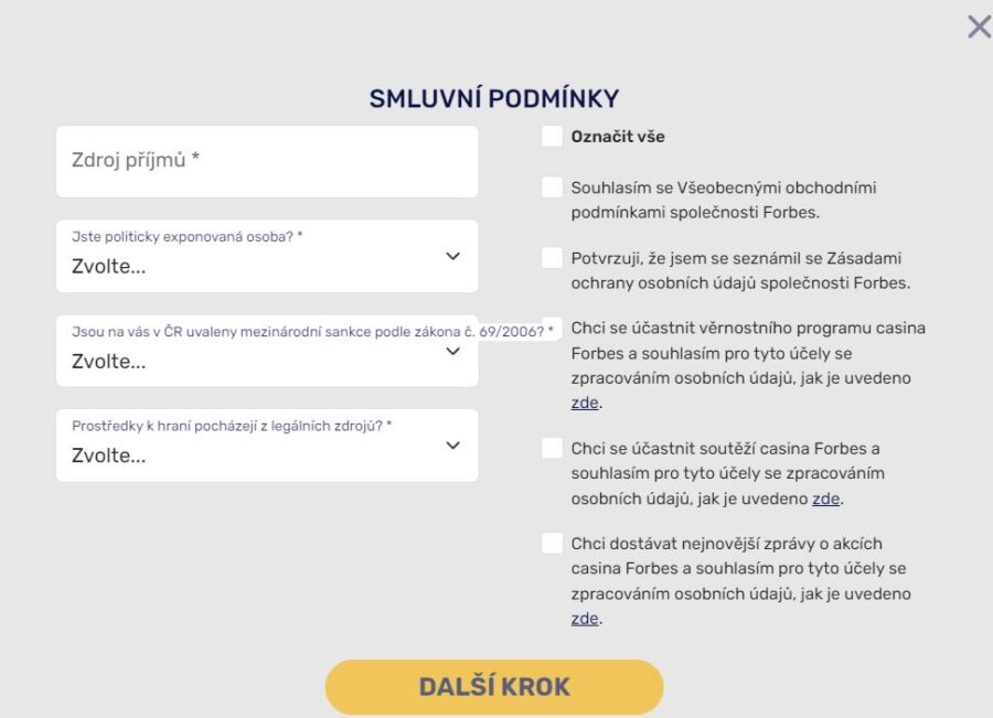 Smluvní podmínky