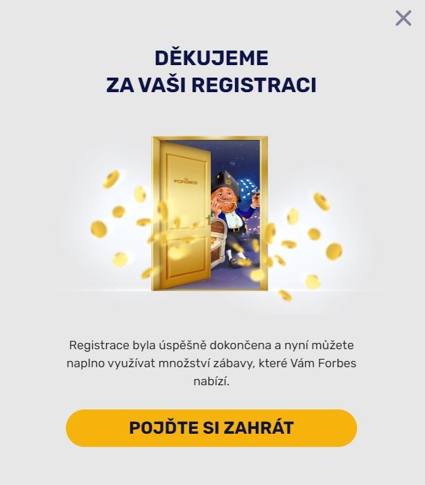 Dokončení registrace