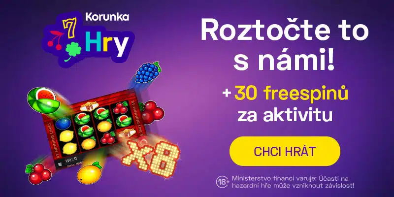 Korunka: získejte 30 FS na nových hrách! 2 Korunka casino 30 free spinu.jpg 2