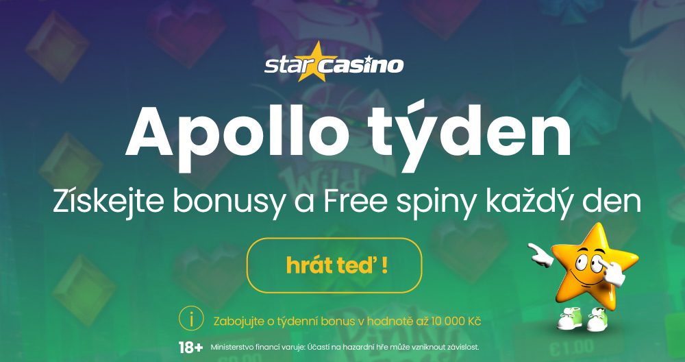 Star Casino: bonusy a promo akce 16. 9. až 22. 9.