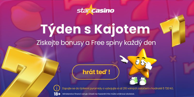 Star Casino: bonusy a promo akce 30. 9. až 6. 10.