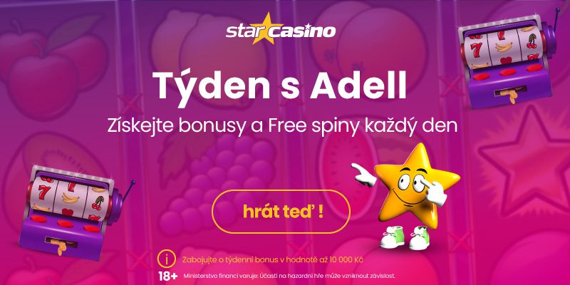 Star Casino: bonusy a promo akce 2. 9. až 8. 9.