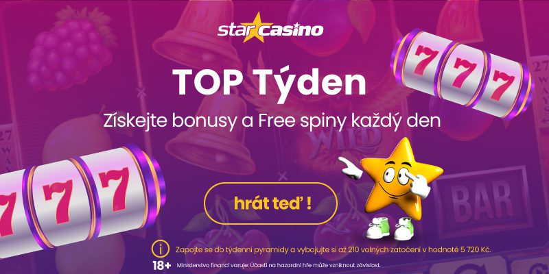 Star Casino: bonusy a promo akce 14. 10. až 20. 10.