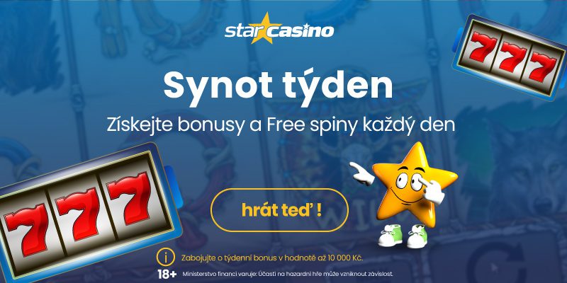 Star Casino: bonusy a promo akce 21. 10. až 27. 10.