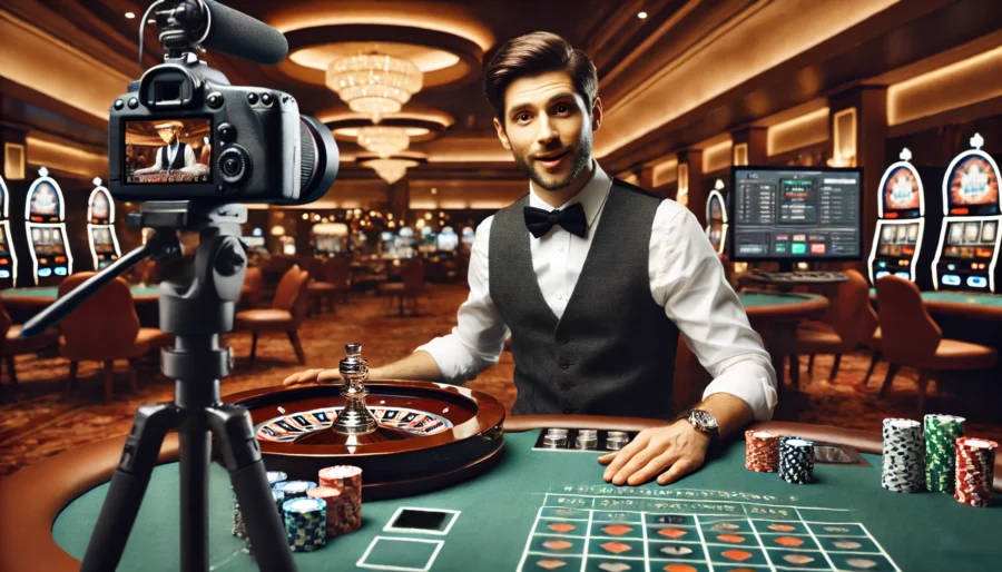 Live casino, krupiér