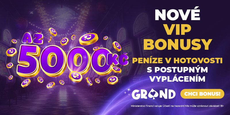 GRANDWIN: bonusy v období 21. – 27.10. 1 GRANDWIN