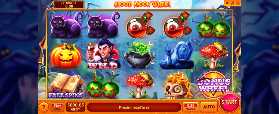 novinky v casinech blood moon wheel