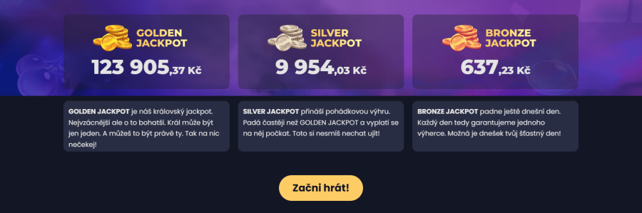 progresivní jackpoty ecasino