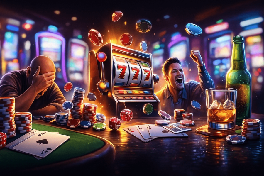 tilt při hraní rizika