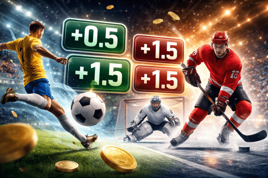 půlgóly v sázení handicap