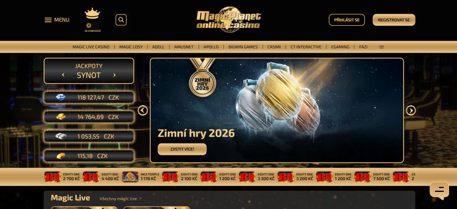 online casino magic planet casino